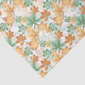 GREEN TAN BROWN AUTUMN FALL LEAVES SEIDENPAPIER (Ausschnitt)