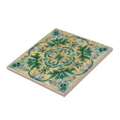 Green Tan Gold Look Talavera Azulejo Tile Fliese (Seite)