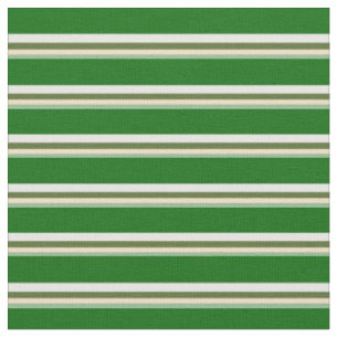 Green, Tan, Olive Green, White & Dark Green Stoff