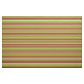 Green, Tan und Maroon-farbenes Streifenmuster Stoff (Yard (91,4 cm))