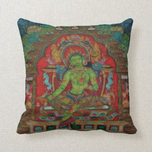 Green Tara aus dem tibetischen Buddhismus Kissen
