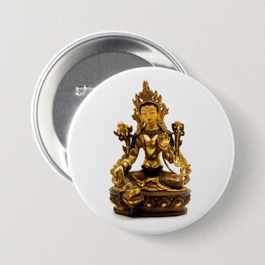 Green Tara Button (Vorne & Hinten)