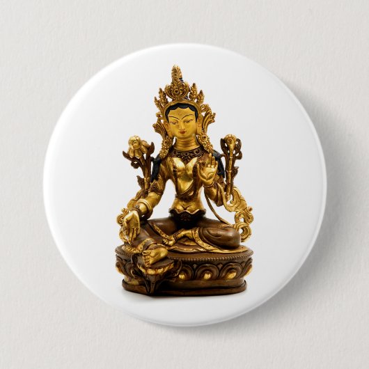 Green Tara Button (Vorderseite)