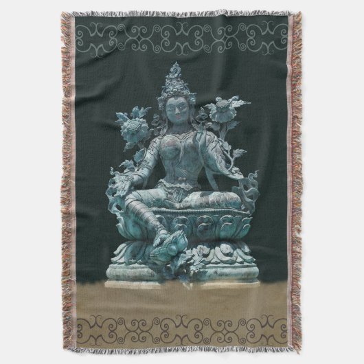 Green Tara Decke (Vorderseite Vertikal)