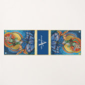 Green Tara Goddess Name Monogram Om Meditation Yogamatte (Vorderseite (Horizontal))