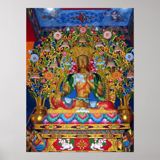 Green Tara Goddess of Mitgefühl Statue Poster (Vorne)