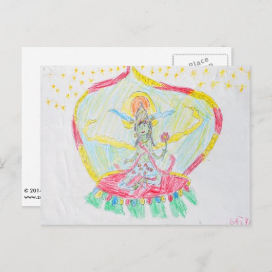 Green Tara Grußkarte Postkarte (Vorne/Hinten)