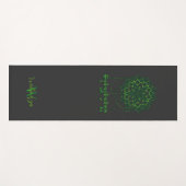 Green Tara Mantra In Tibetan Script With Mandala Yogamatte (Vorderseite (Horizontal))