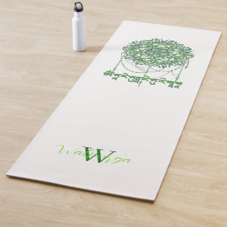 Green Tara Mantra In Tibetan Script With Mandala Yogamatte
