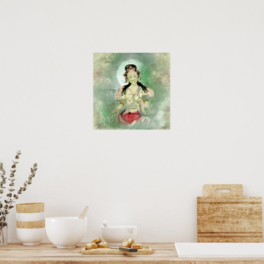 Green Tara Poster (Küche)