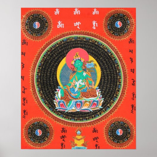 Green Tara Poster (Vorne)