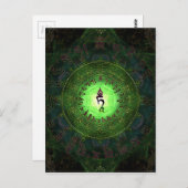 Green Tara - Schutz vor Gefahren und Leid Postkarte (Vorne/Hinten)