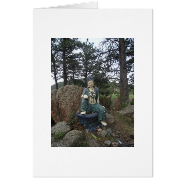 Green Tara Statue Card (Vorne)