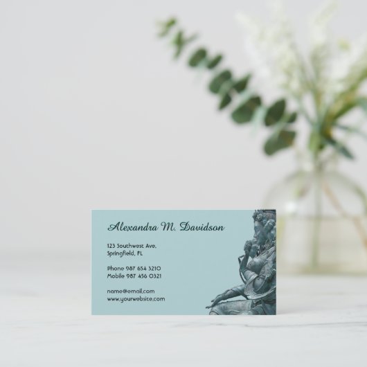 Green Tara Visitenkarte (Stehend Vorderseite)