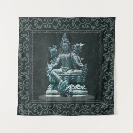 Green Tara Wandteppich (Vorderseite)