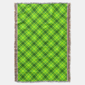 Green Tartan Checkered Kariert Pattern-57578 Decke (Vorderseite Vertikal)