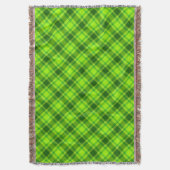Green Tartan Checkered Kariert Pattern-57578 Decke (Vorderseite Vertikal)
