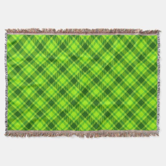 Green Tartan Checkered Kariert Pattern-57578 Decke (Vorderseite)