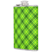 Green Tartan Checkered Kariert Pattern-57578 Flachmann (Links)