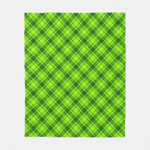 Green Tartan Checkered Kariert Pattern-57578 Fleecedecke