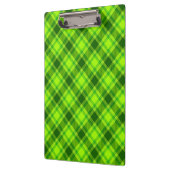 Green Tartan Checkered Kariert Pattern-57578 Klemmbrett (Links)