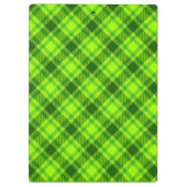 Green Tartan Checkered Kariert Pattern-57578 Klemmbrett (Rückseite)