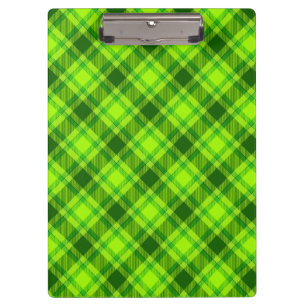 Green Tartan Checkered Kariert Pattern-57578 Klemmbrett