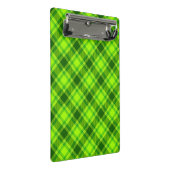 Green Tartan Checkered Kariert Pattern-57578 Mini Klemmbrett (Schrägansicht)