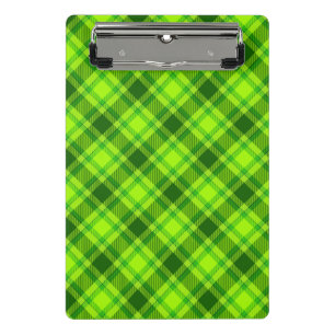 Green Tartan Checkered Kariert Pattern-57578 Mini Klemmbrett