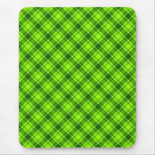 Green Tartan Checkered Kariert Pattern-57578 Mousepad
