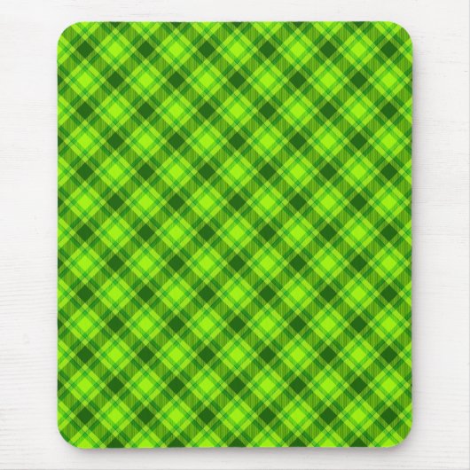Green Tartan Checkered Kariert Pattern-57578 Mousepad (Vorne)