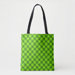 Green Tartan Checkered Kariert Pattern-57578 Tasche
