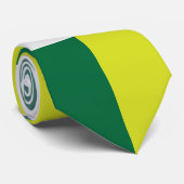 Green Tartan Checkered Krawatte (Gerollt)