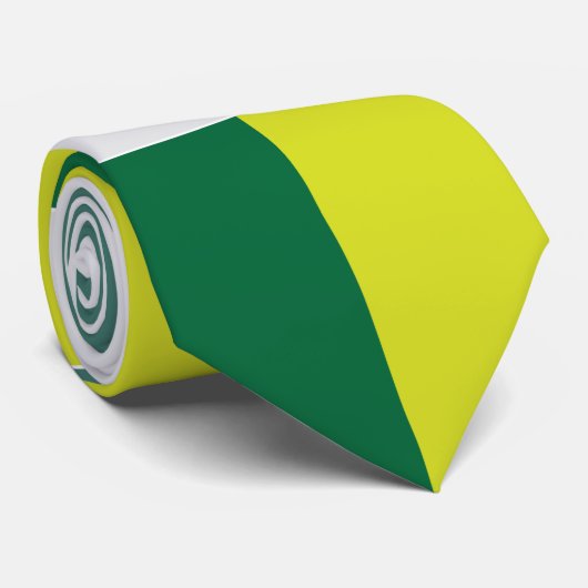 Green Tartan Checkered Krawatte (Gerollt)