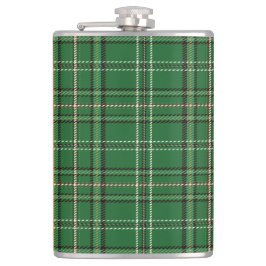 Green Tartan Flask Flachmann