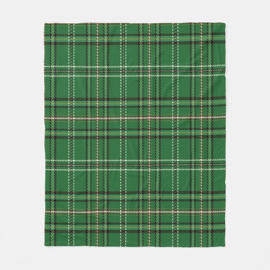 Green Tartan Fleecedecke (Vorderseite)