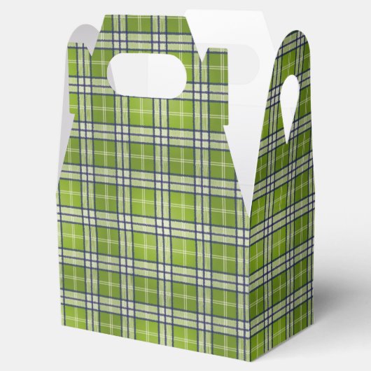 Green Tartan Geschenkschachtel (Geöffnet)
