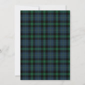 Green Tartan Kariert Frohe Weihnachten Multi Foto (Rückseite)