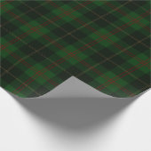 Green Tartan Kariert schottisches Muster Geschenkpapier (Ecke)