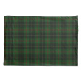 Green Tartan Kariert schottisches Muster Kissenbezug (Rückseite)