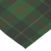 Green Tartan Kariert schottisches Muster Kurzer Tischläufer (Ecke)