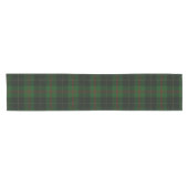 Green Tartan Kariert schottisches Muster Kurzer Tischläufer (Horizontal)