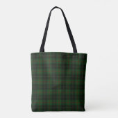 Green Tartan Kariert schottisches Muster Tasche (Rückseite)