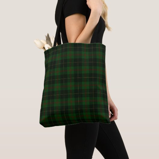 Green Tartan Kariert schottisches Muster Tasche (Von Nahem)