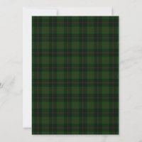 Green Tartan Kariert Scottish Pattern Flachkarte