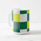 Green Tartan Karo Kaffeetasse (Vorderseite Links)