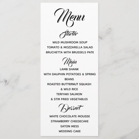 Green Tartan Menü Menükarte (Vorderseite)