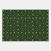 Green Tartan Metallic Glanz für neu geborene King  Geschenkpapier Set (Vorderseite 3)