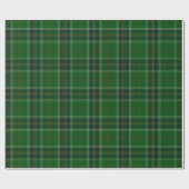 Green Tartan Muster Geschenkpapier (Flach)