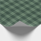 Green Tartan Plaid Geschenkpapier (Ecke)